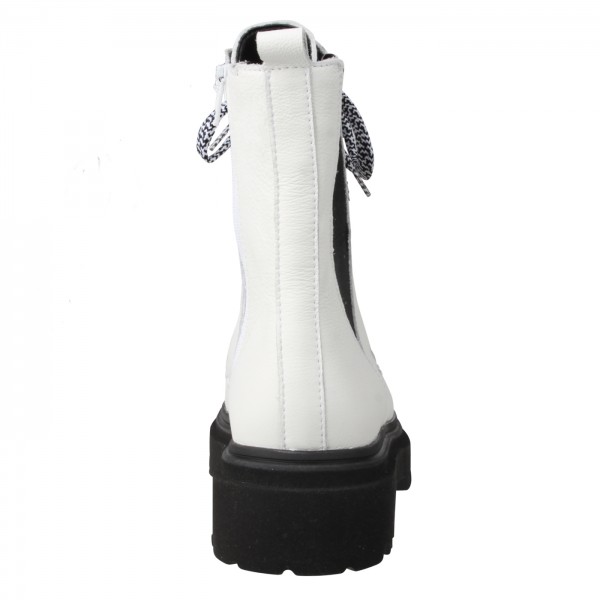Lei By Tessamino Damenstiefel Frizzi weiss/schwarz Fabrikpreis