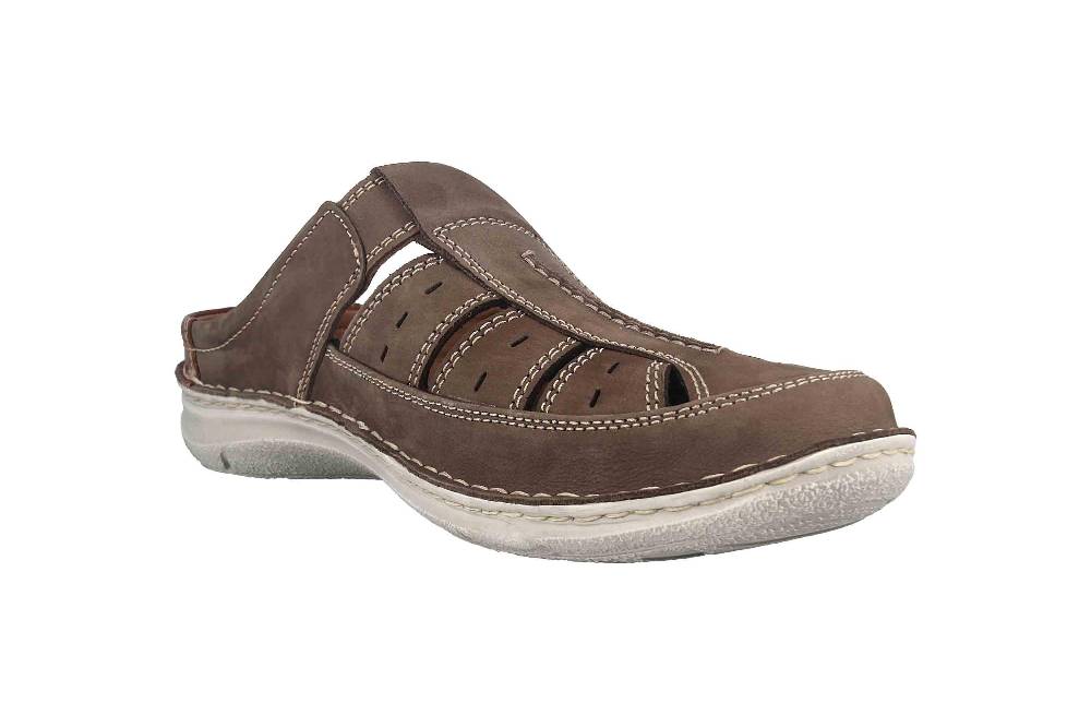 ﻿ Josef Seibel Anvers 76 Pantoletten in Übergrößen Grau 43676 21 711 große Herrenschuhe Top Angebot