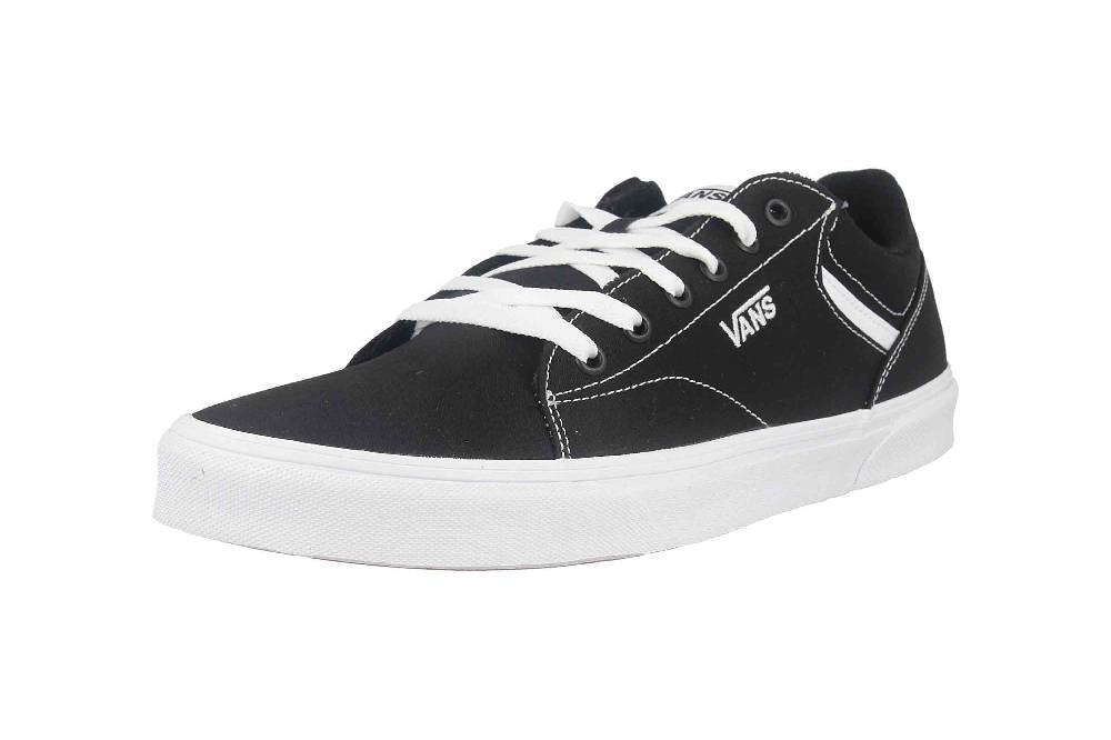 VANS MN Seldan CANVAS (Canvas) Black/White Sneaker in Übergrößen Schwarz VN0A4TZE1871 große Herrenschuhe Zeitlich begrenztes Angebot