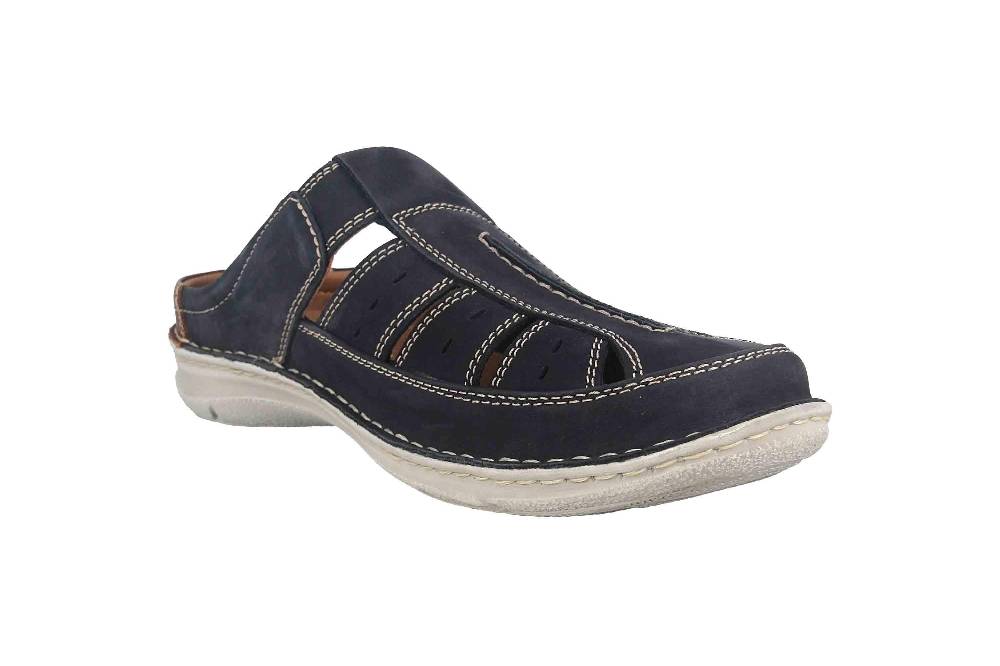 Josef Seibel Anvers 76 Pantoletten in Übergrößen Blau 43676 21 526 große Herrenschuhe Blitzangebot