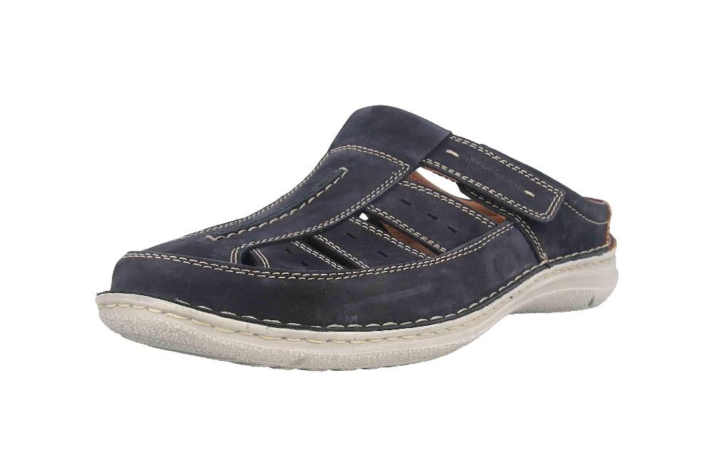 Josef Seibel Anvers 76 Pantoletten in Übergrößen Blau 43676 21 526 große Herrenschuhe Blitzangebot