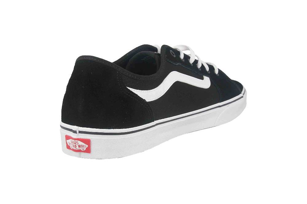 VANS MN Filmore Decon SUEDE/CANVAS (SUEDE/CANVAS) BLK/WHITE Sneaker in Übergrößen Schwarz VN0A3WKZ5LM1 große Herrenschuhe Räumungsverkauf