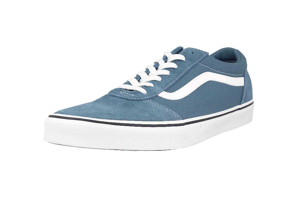VANS MN Ward SUEDE/CANVAS BLUESTONE Sneaker in Übergrößen Blau VN0A38DMJCN1 große Herrenschuhe Super Sparpreis