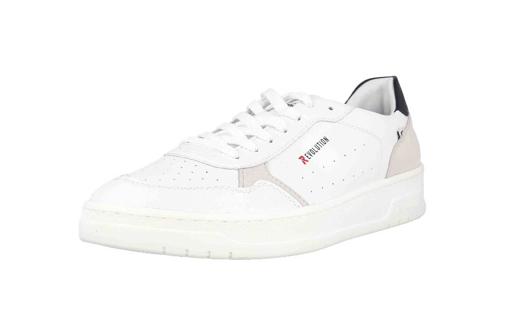Rieker Evolution Sneaker in Übergrößen Weiß U0401-81 große Herrenschuhe Nur noch ein Tag übrig