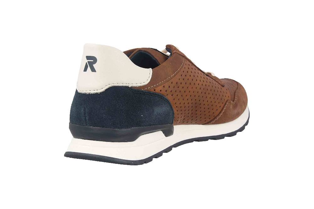 Rieker Evolution Sneaker in Übergrößen Braun U0302-24 große Herrenschuhe 50% Rabatt mit kostenlosem Versand