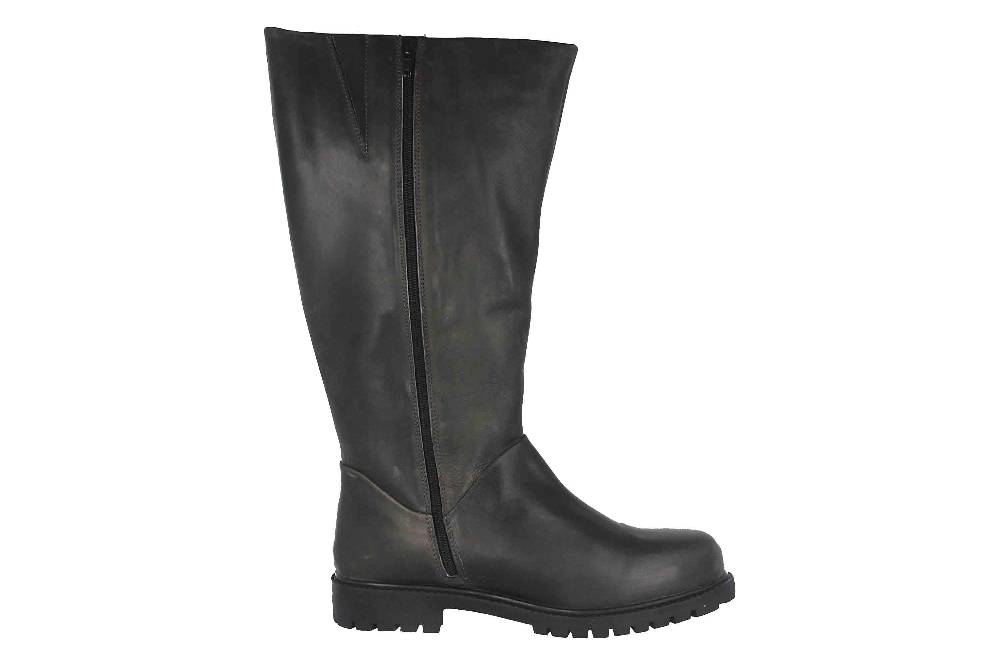 MayBe Weitschaftstiefel in Übergrößen Grau 67668 Anthrazite große Damenschuhe Muttertagsangebot
