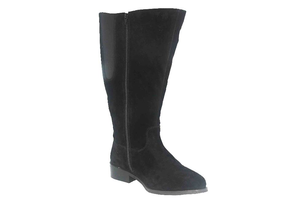 MayBe Weitschaftstiefel in Übergrößen Schwarz 67667 Black große Damenschuhe Valentinstagsangebot