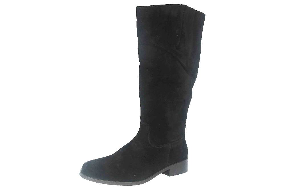 MayBe Weitschaftstiefel in Übergrößen Schwarz 67667 Black große Damenschuhe Valentinstagsangebot