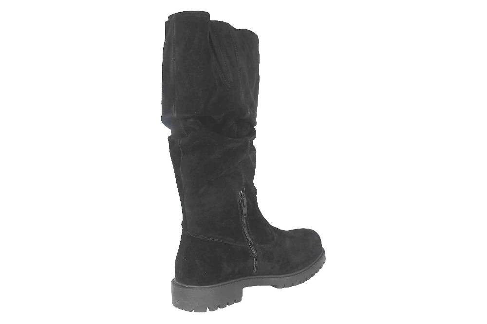 MayBe Weitschaftstiefel in Übergrößen Schwarz 67663 Black große Damenschuhe Lagerräumung