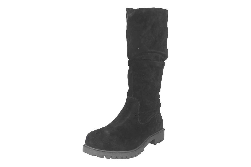 MayBe Weitschaftstiefel in Übergrößen Schwarz 67663 Black große Damenschuhe Lagerräumung