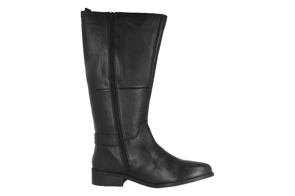 MayBe Weitschaftstiefel in Übergrößen Schwarz 67661 Black große Damenschuhe Neueste Mode