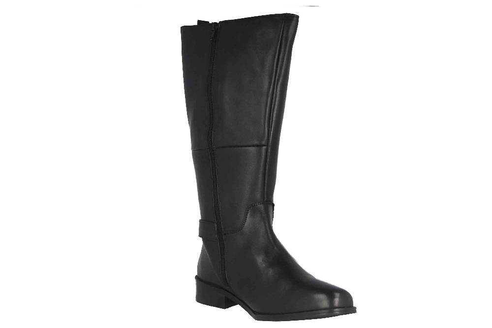 MayBe Weitschaftstiefel in Übergrößen Schwarz 67661 Black große Damenschuhe Neueste Mode