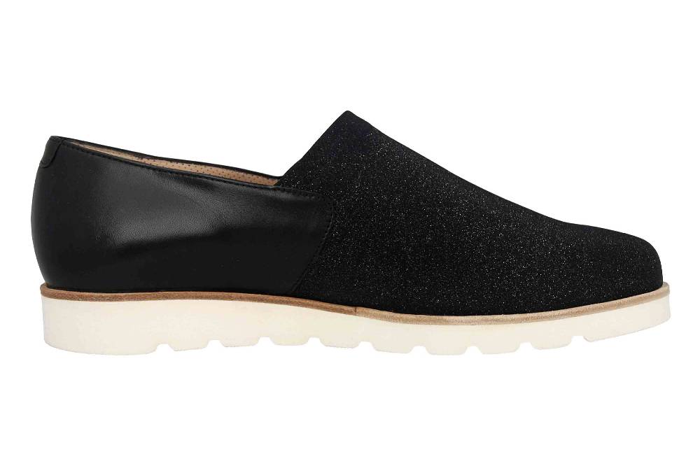 Sioux Meredith-705-XL Slipper in Übergrößen Schwarz 63580 große Damenschuhe Kostenlose Rückgabe