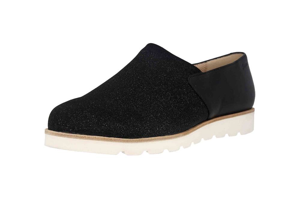 Sioux Meredith-705-XL Slipper in Übergrößen Schwarz 63580 große Damenschuhe Kostenlose Rückgabe