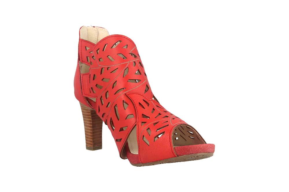 Laura Vita Sandaletten in Übergrößen Rot ALBANE 048 Rouge große Damenschuhe Hotsell