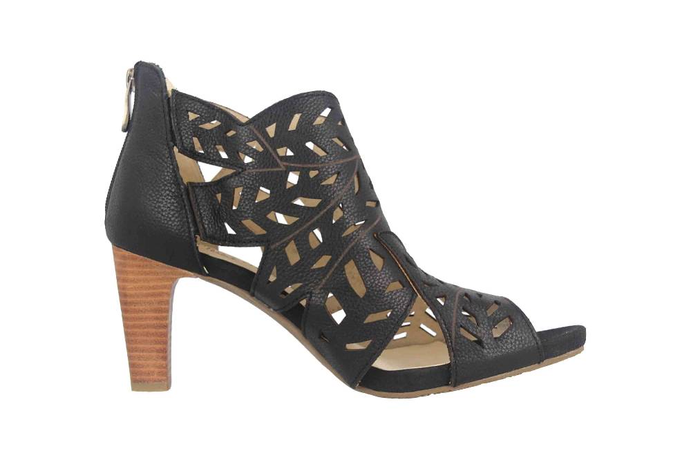 Laura Vita Sandaletten in Übergrößen Schwarz ALBANE 048 Noir große Damenschuhe im Angebot