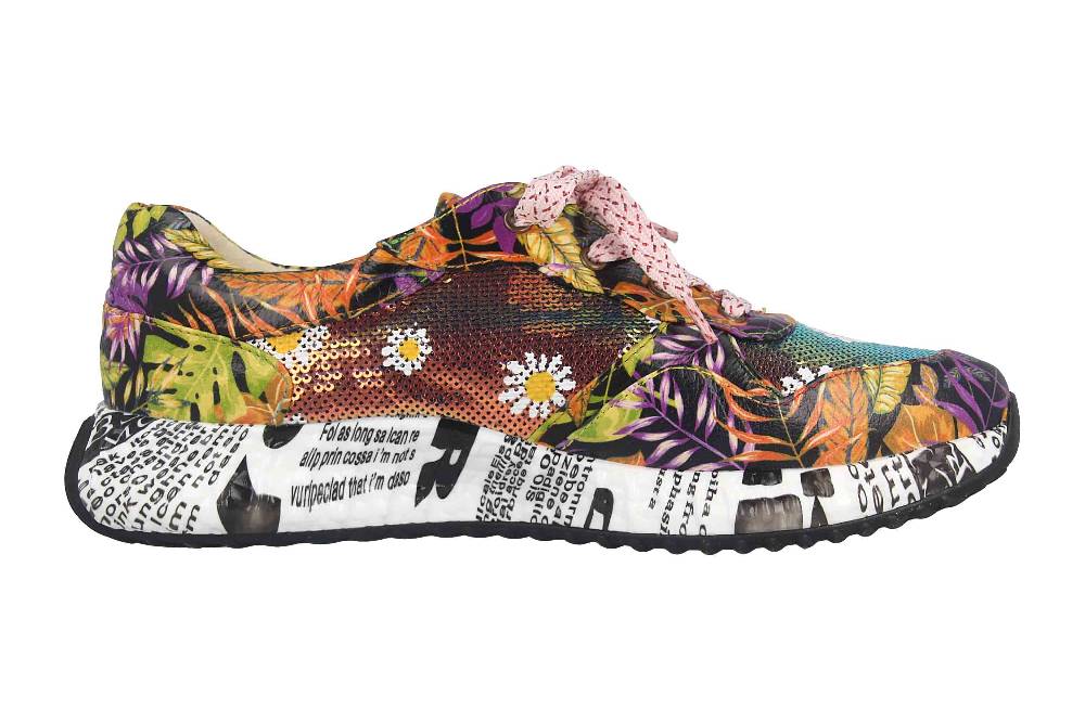 Laura Vita Sneaker in Übergrößen Mehrfarbig BURTON 05 Orange große Damenschuhe Schlussverkauf