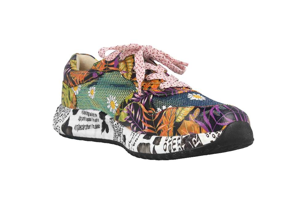 Laura Vita Sneaker in Übergrößen Mehrfarbig BURTON 05 Orange große Damenschuhe Schlussverkauf