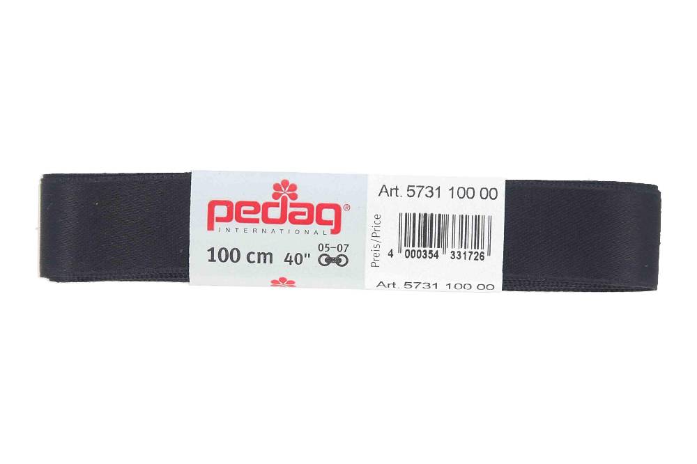 pedag - SATINSENKEL - Schnürsenkel 100 cm (1 Paar) 16 mm breit- Diverse Farben Fabrikpreis