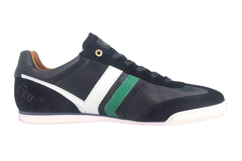 Pantofola d'Oro VASTO UOMO LOW XL Sneaker in Übergrößen Blau 10203049.29Y/10203081.29Y große Herrenschuhe VIP-Rabatte