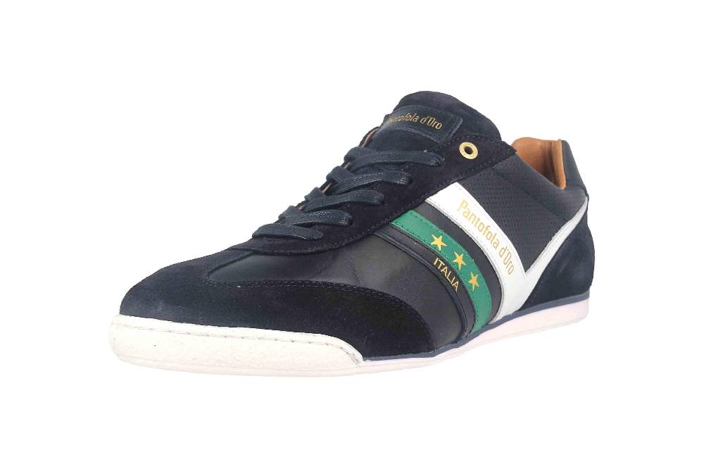 Pantofola d'Oro VASTO UOMO LOW XL Sneaker in Übergrößen Blau 10203049.29Y/10203081.29Y große Herrenschuhe VIP-Rabatte