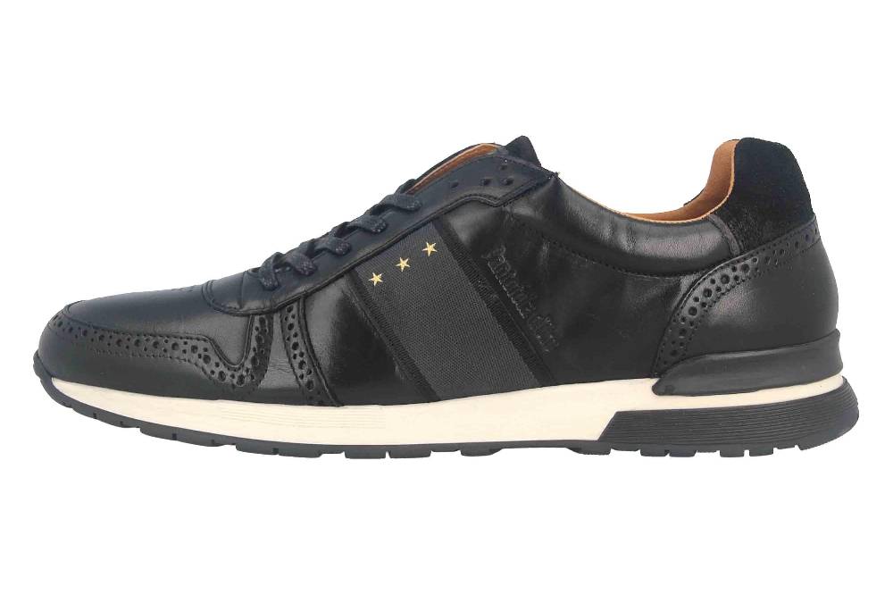 Pantofola d'Oro SANGANO UOMO LOW XL Sneaker in Übergrößen Schwarz 10203019.25Y/10203070.25Y große Herrenschuhe Super Sparpreis