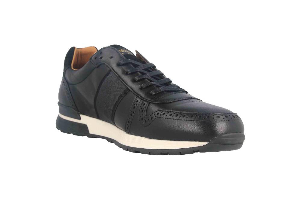 Pantofola d'Oro SANGANO UOMO LOW XL Sneaker in Übergrößen Schwarz 10203019.25Y/10203070.25Y große Herrenschuhe Super Sparpreis