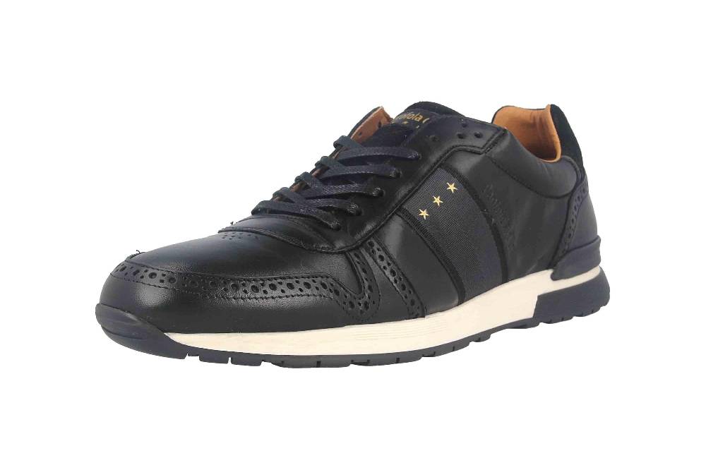 Pantofola d'Oro SANGANO UOMO LOW XL Sneaker in Übergrößen Schwarz 10203019.25Y/10203070.25Y große Herrenschuhe Super Sparpreis