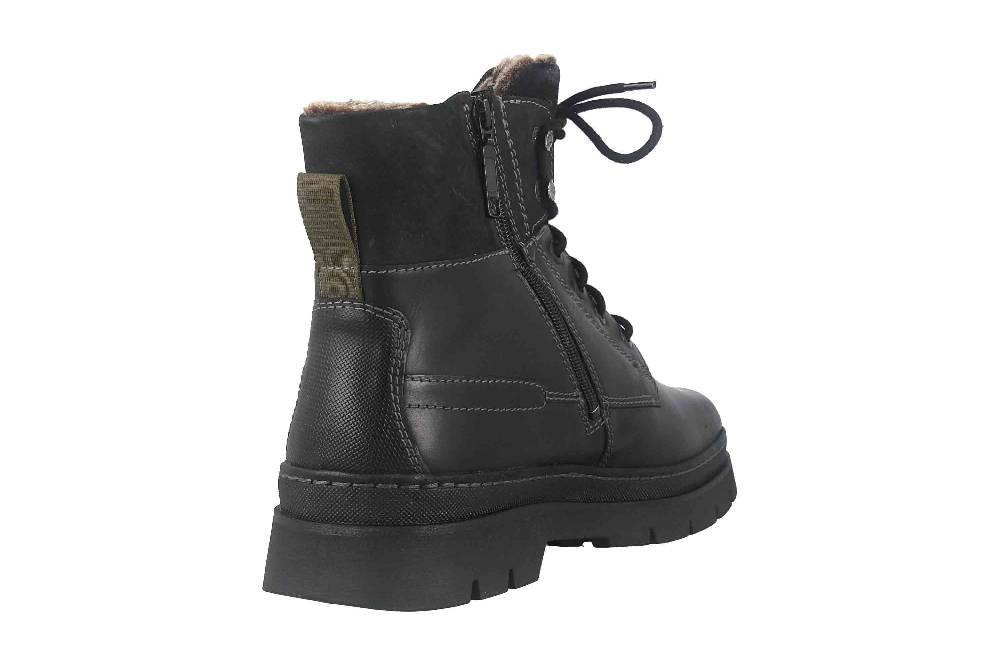 Fretz Men Zoran Boots in Übergrößen Schwarz 2413.8471-51 große Herrenschuhe Kostenloser Versand international