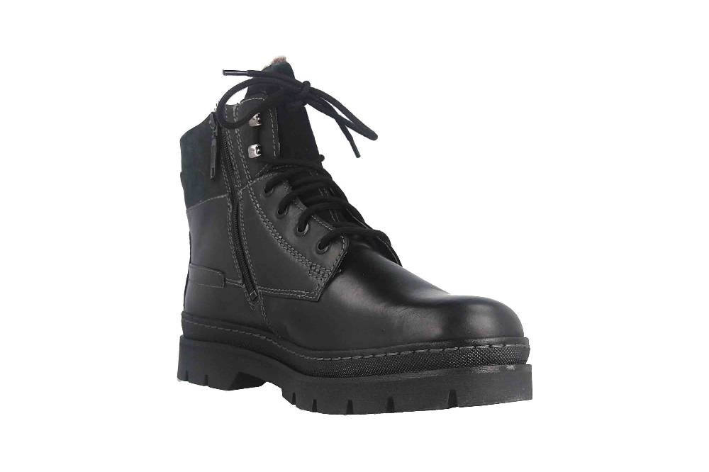 Fretz Men Zoran Boots in Übergrößen Schwarz 2413.8471-51 große Herrenschuhe Kostenloser Versand international