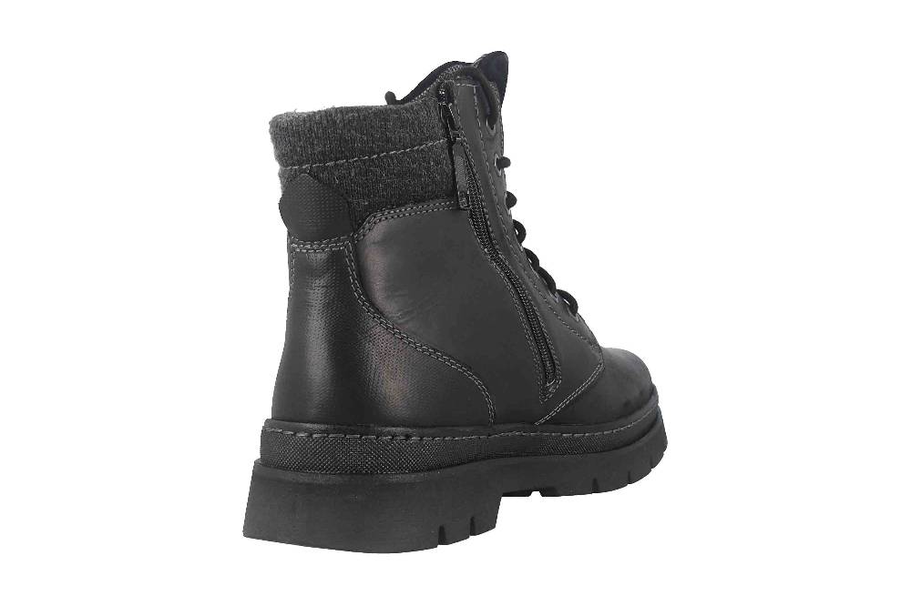 Fretz Men Zoran Boots in Übergrößen Schwarz 2410.8438-51 große Herrenschuhe Fabrikladen