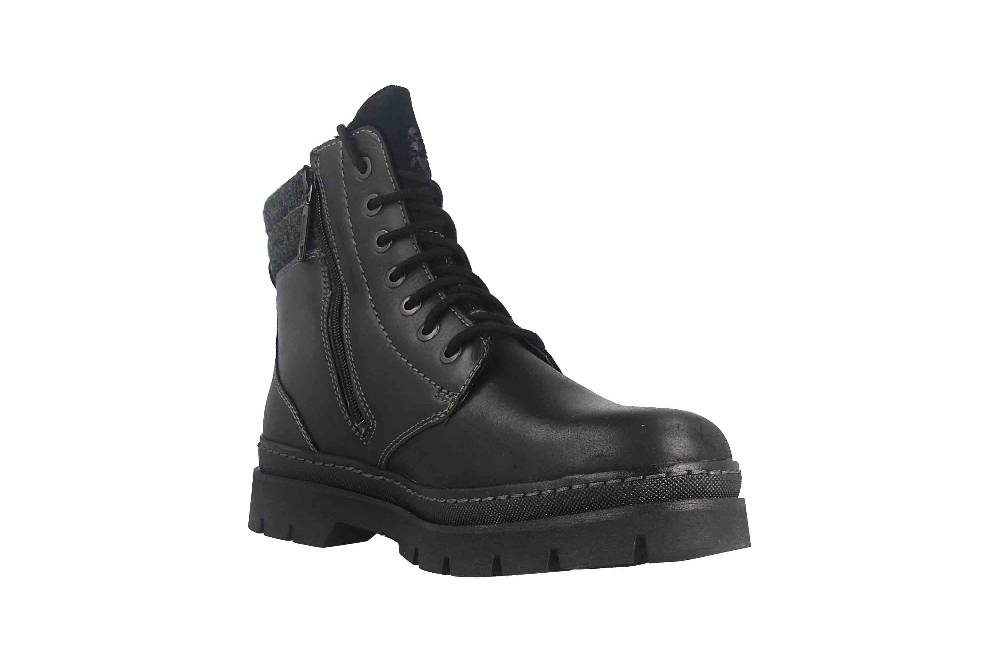 Fretz Men Zoran Boots in Übergrößen Schwarz 2410.8438-51 große Herrenschuhe Fabrikladen