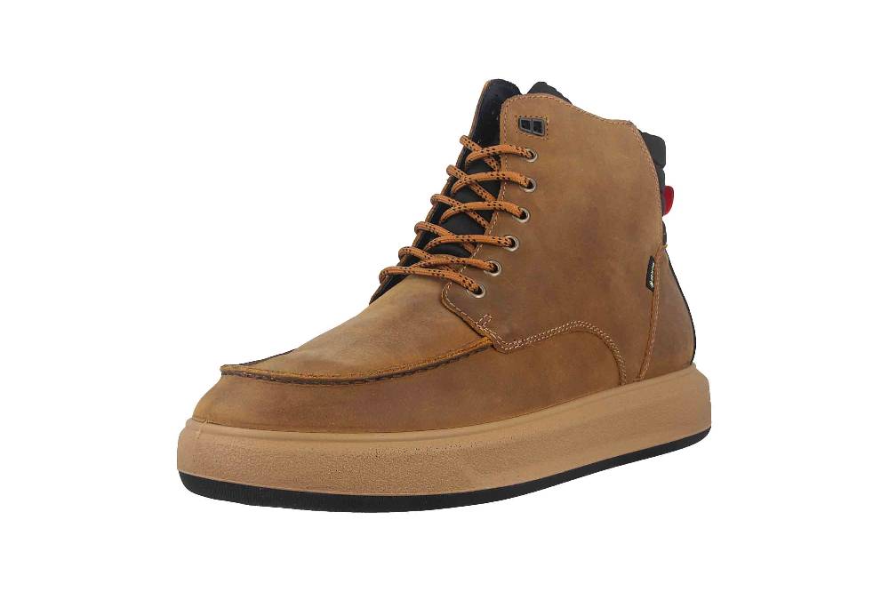Fretz Men Sem Boots in Übergrößen Braun 4412.2418-20 große Herrenschuhe Black Friday Preise