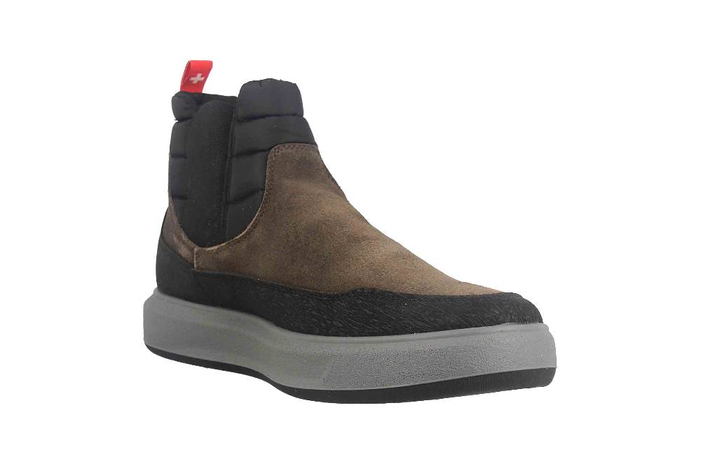 Fretz Men Sem Stiefeletten in Übergrößen Grau 4414.2489-69 große Herrenschuhe Im Verkauf