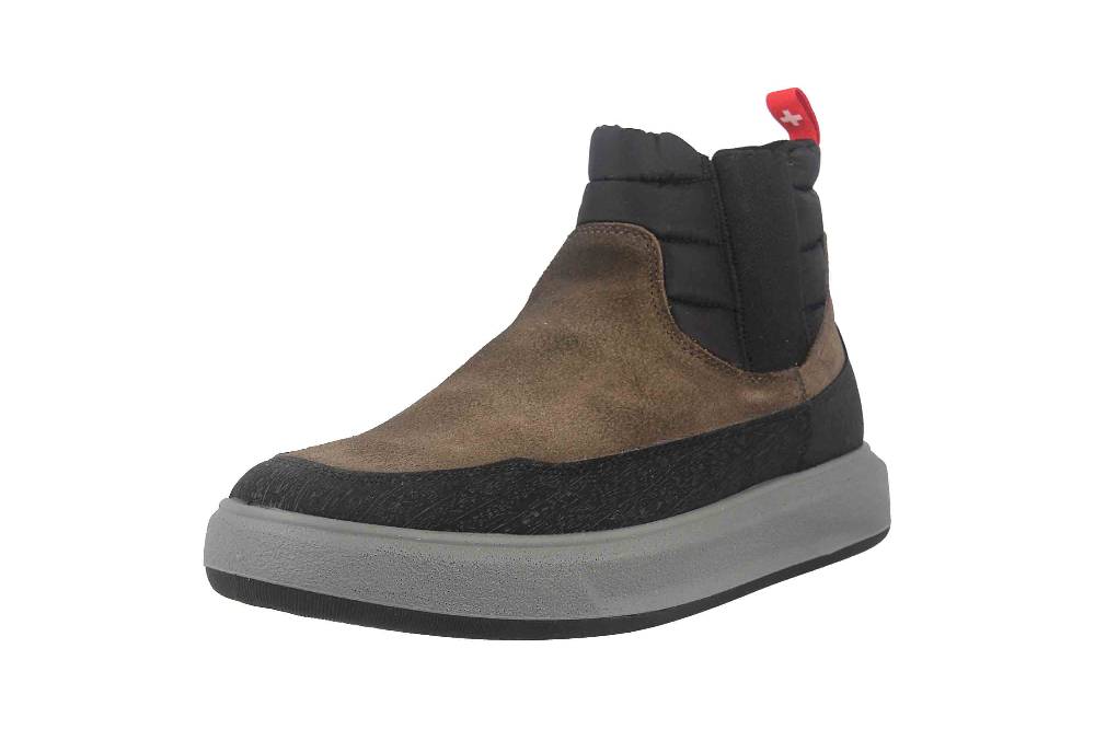 Fretz Men Sem Stiefeletten in Übergrößen Grau 4414.2489-69 große Herrenschuhe Im Verkauf