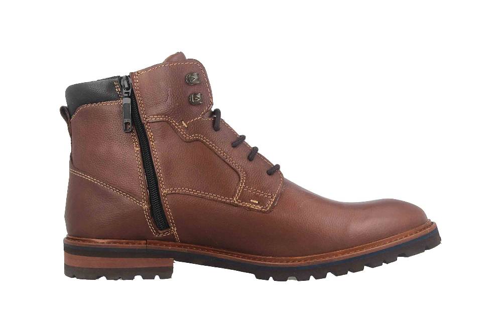 Fretz Men Milano Boots in Übergrößen Braun 6331.9712-12 große Herrenschuhe 2025