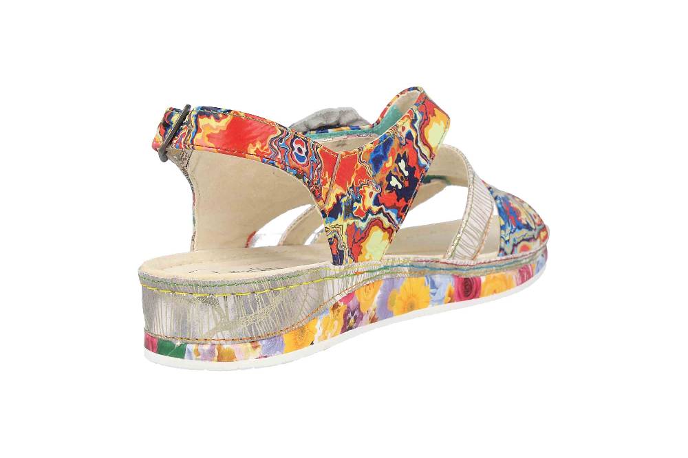 Laura Vita Sandalen in Übergrößen Mehrfarbig BRCUELO 06 Vert große Damenschuhe Fabrikverkauf