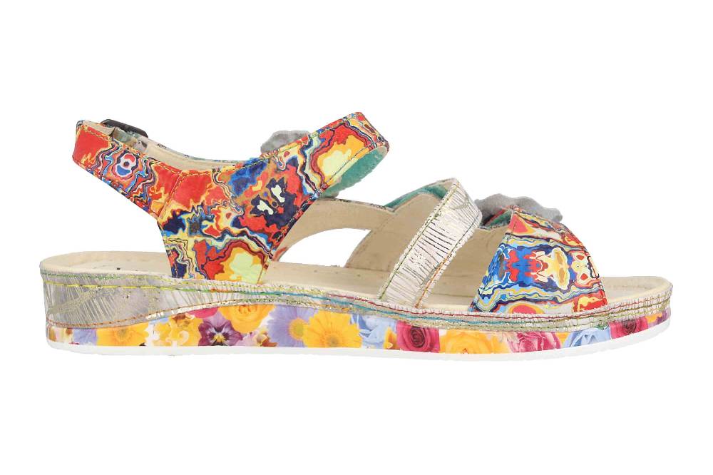 Laura Vita Sandalen in Übergrößen Mehrfarbig BRCUELO 06 Vert große Damenschuhe Fabrikverkauf