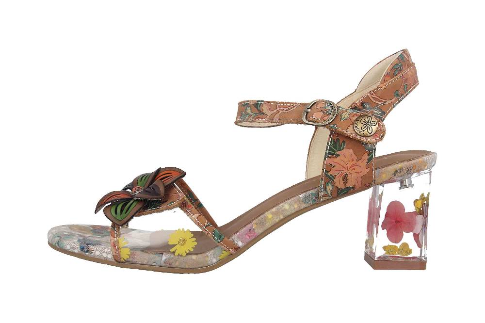 Laura Vita Sandaletten in Übergrößen Mehrfarbig LUCIAO 08 Beige große Damenschuhe Fabrikpreis