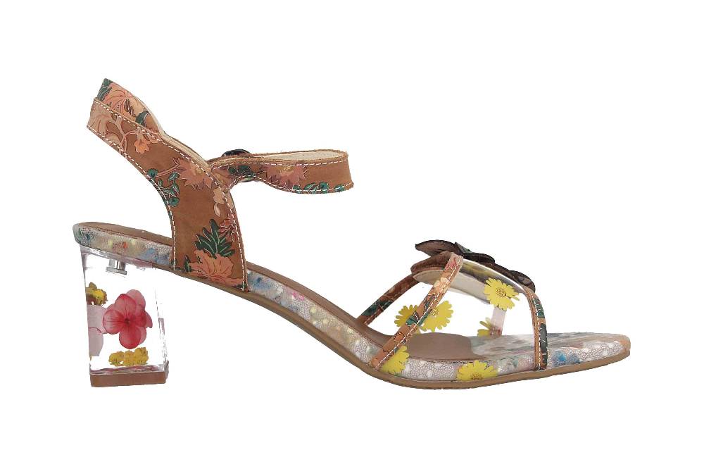 Laura Vita Sandaletten in Übergrößen Mehrfarbig LUCIAO 08 Beige große Damenschuhe Fabrikpreis