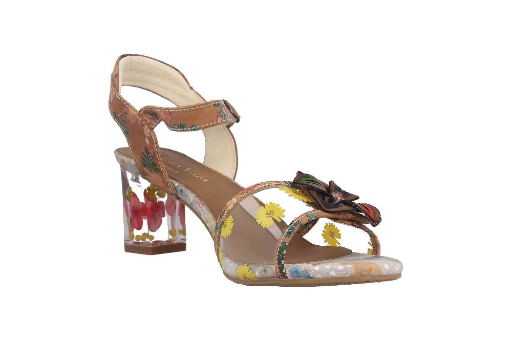 Laura Vita Sandaletten in Übergrößen Mehrfarbig LUCIAO 08 Beige große Damenschuhe Fabrikpreis