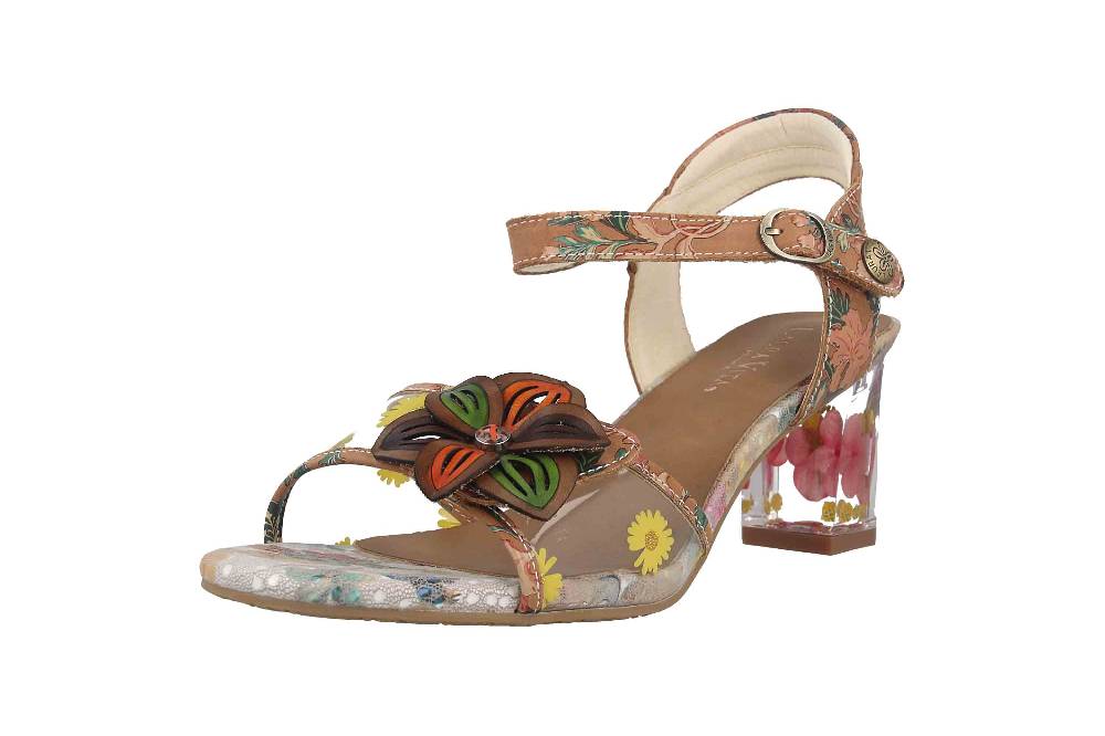 Laura Vita Sandaletten in Übergrößen Mehrfarbig LUCIAO 08 Beige große Damenschuhe Fabrikpreis
