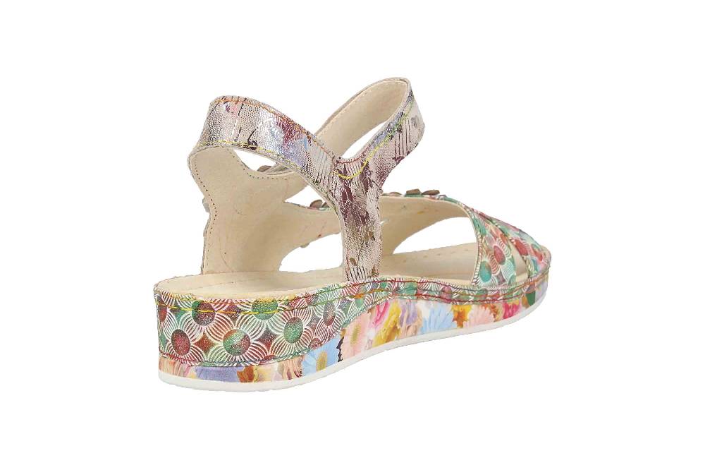 Laura Vita Sandalen in Übergrößen Mehrfarbig BRCUELO 81 Café große Damenschuhe Sonderangebot
