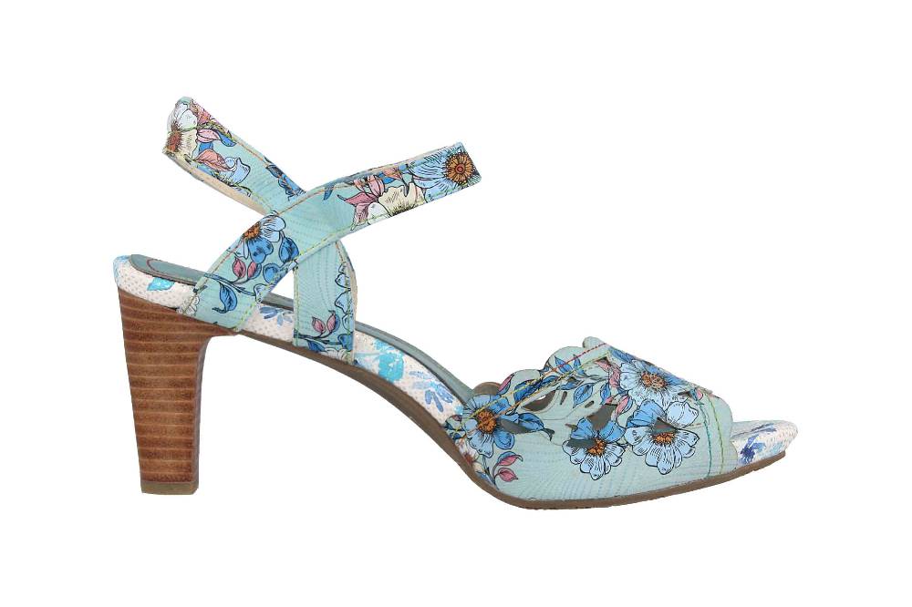 Laura Vita Sandaletten in Übergrößen Mehrfarbig ALBANE 51 Bleu große Damenschuhe Günstig kaufen