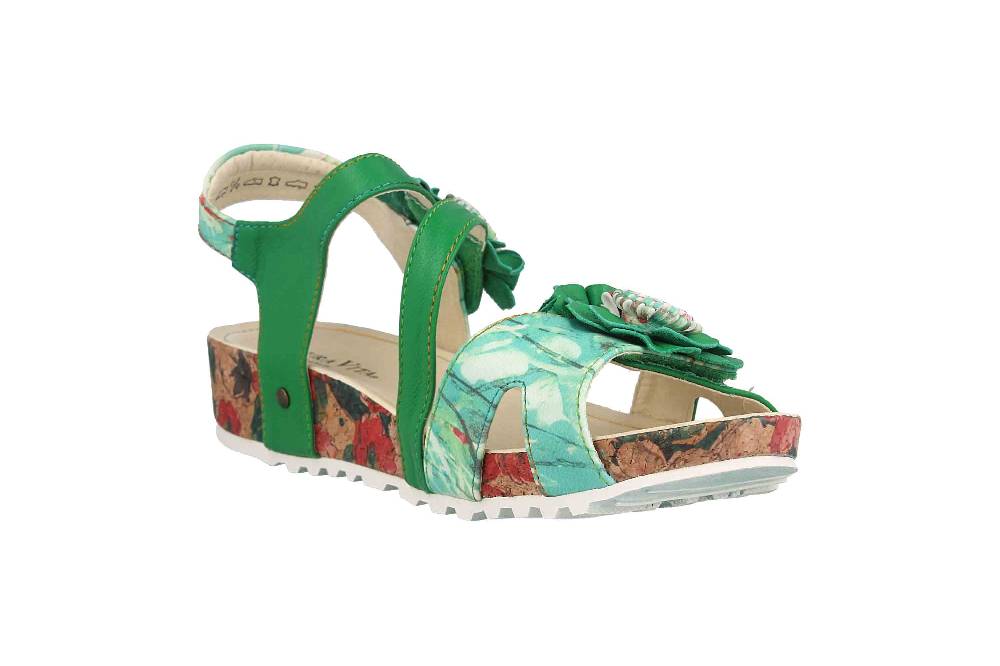 Laura Vita Sandalen in Übergrößen Mehrfarbig BRCYANO 68 Vert große Damenschuhe Flash Sale