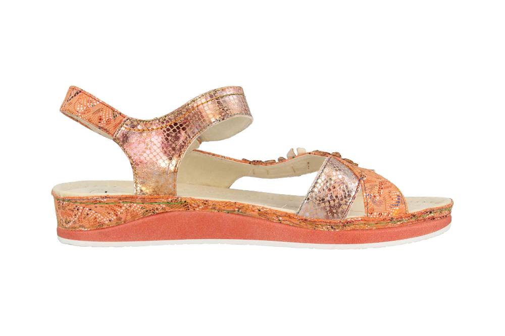 Laura Vita Sandalen in Übergrößen Mehrfarbig BRCUELO 81 Orange große Damenschuhe Black Friday
