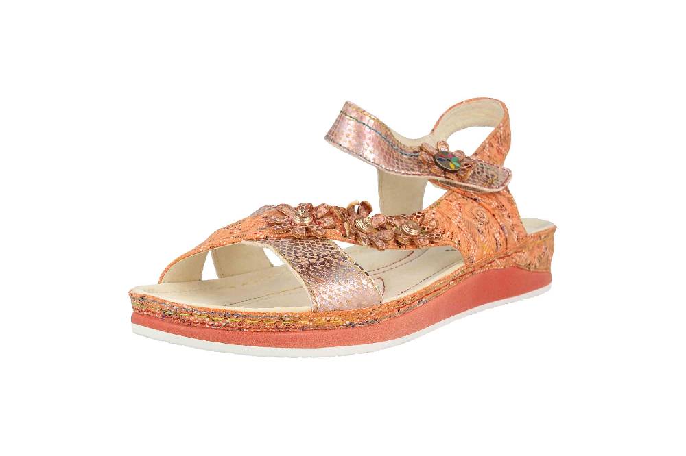 Laura Vita Sandalen in Übergrößen Mehrfarbig BRCUELO 81 Orange große Damenschuhe Black Friday