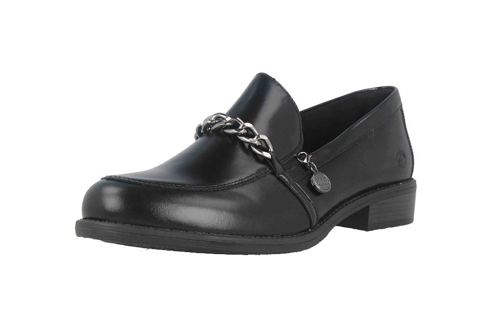Remonte Slipper in Übergrößen Schwarz D0F03-01 große Damenschuhe Top Angebot