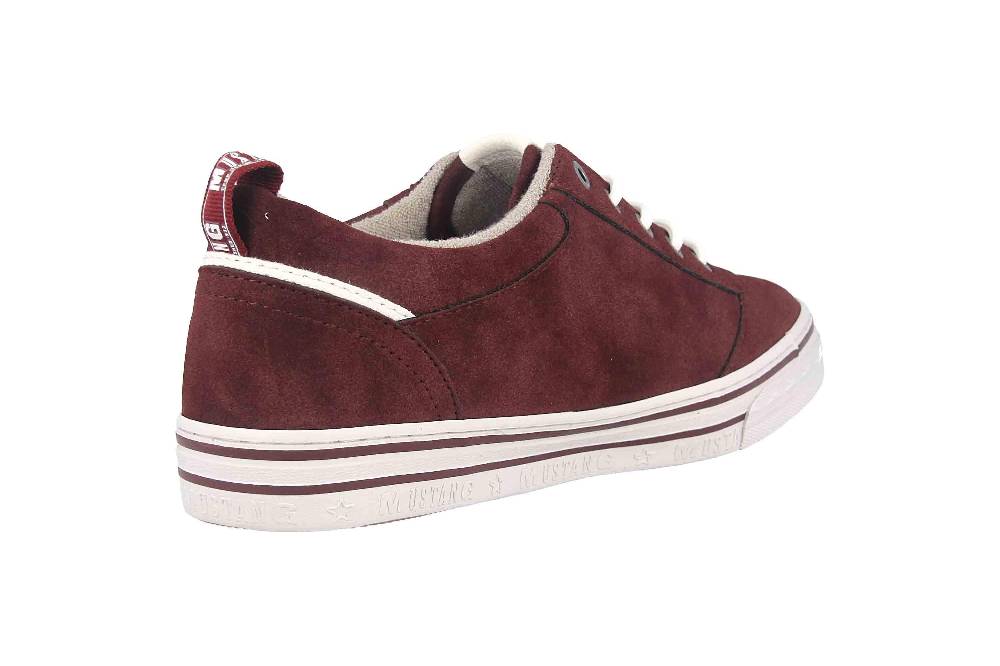 Mustang Shoes Sneaker in Übergrößen Bordeaux 1354-312-55 große Damenschuhe Blitzangebot