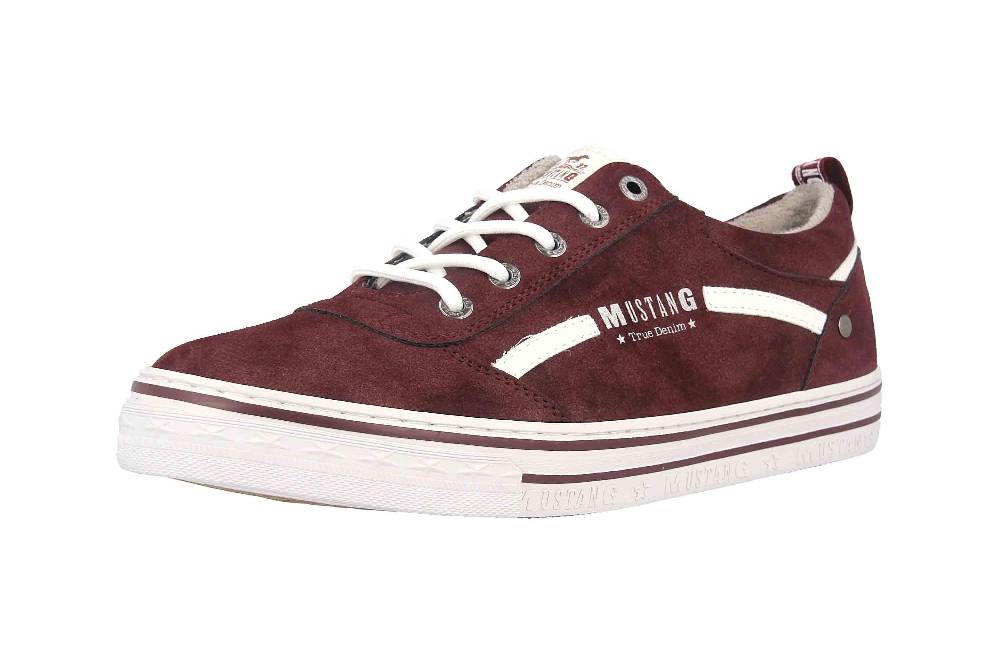 Mustang Shoes Sneaker in Übergrößen Bordeaux 1354-312-55 große Damenschuhe Blitzangebot
